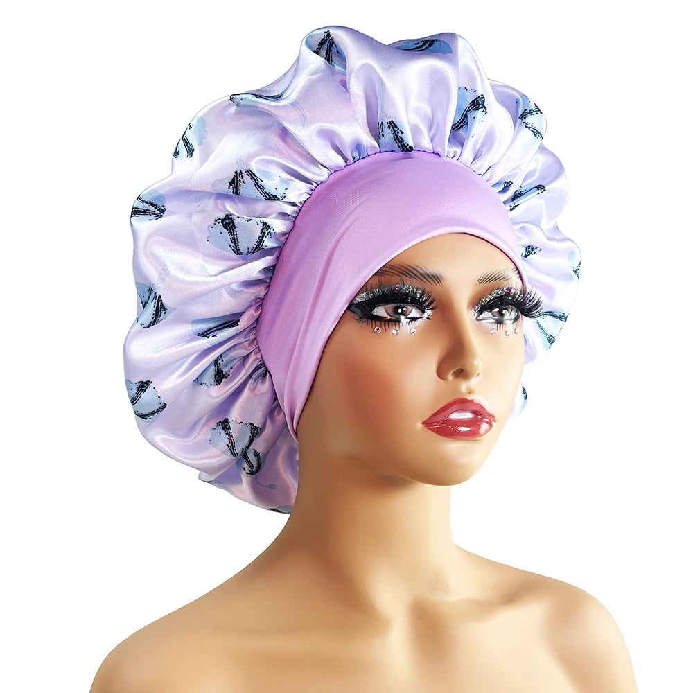 Women Satin Bonnet Cap Silky