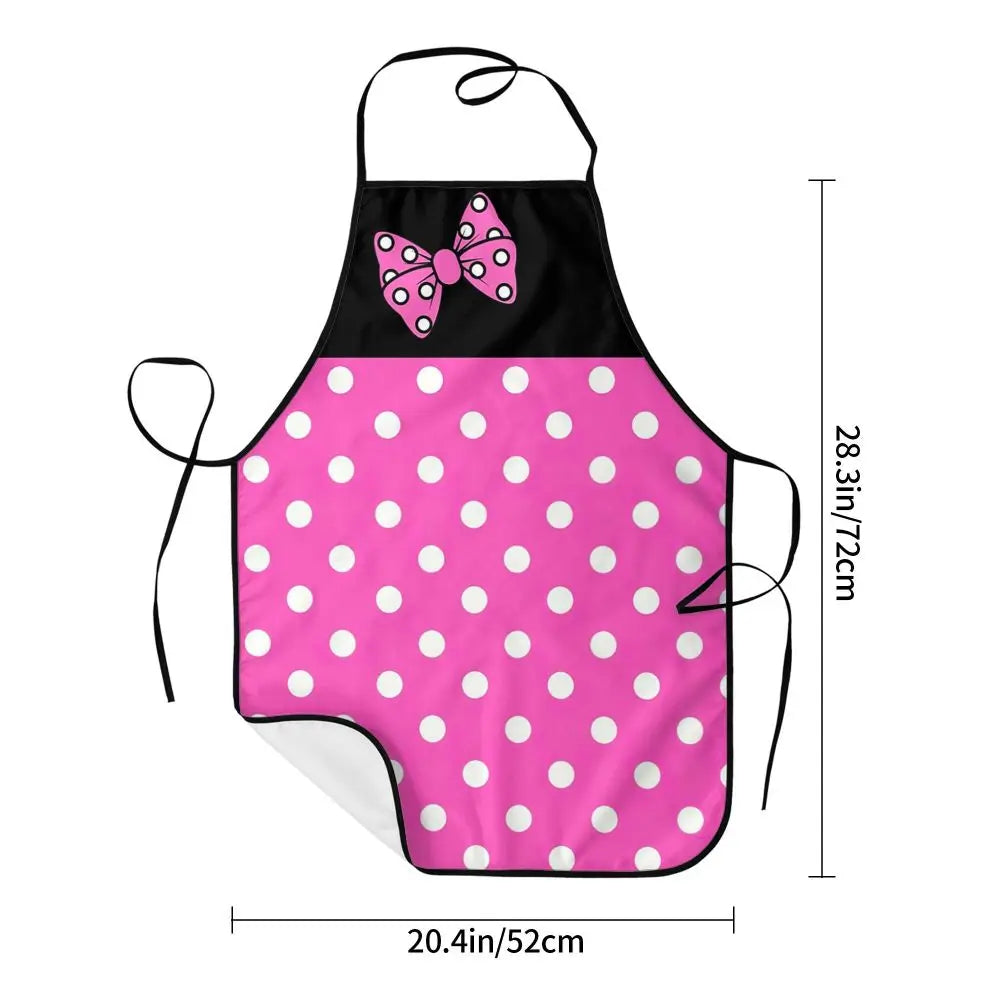 Polka Dot Bow Minnie Mouse APRON