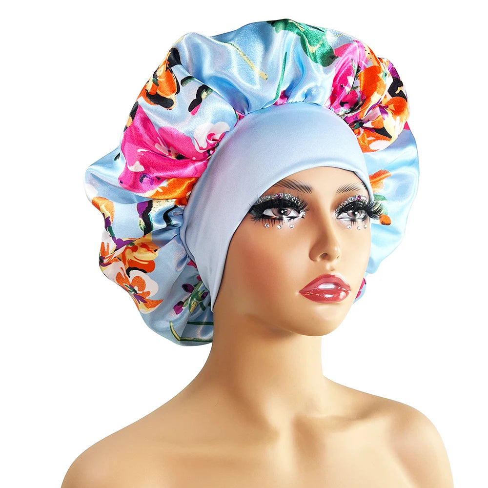 Women Satin Bonnet Cap Silky