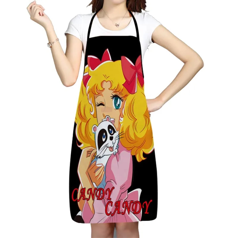 Candy Anime Girl Kitchen Apron