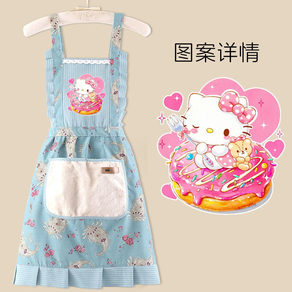 Sanrio anime& hello kitty apron