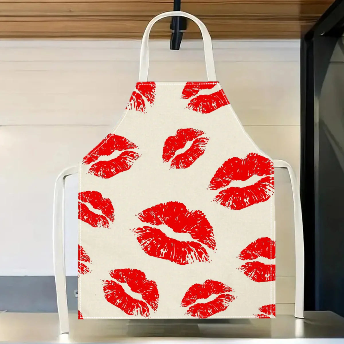 Red Lipstick Kiss Apron