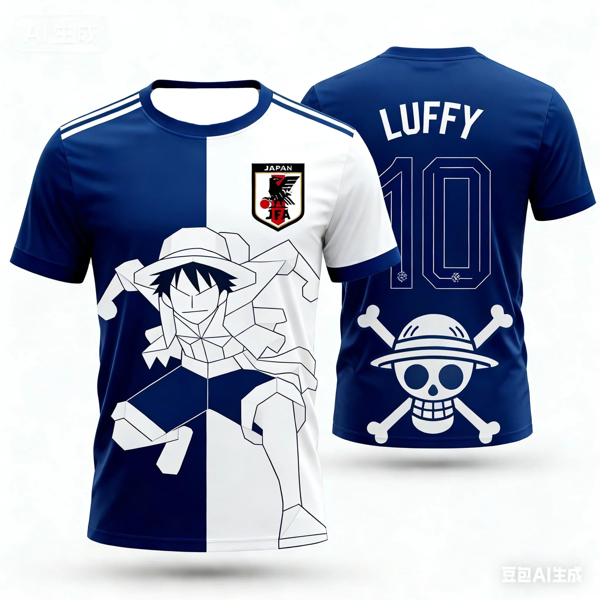 Luffy Football Jersey T-shirt