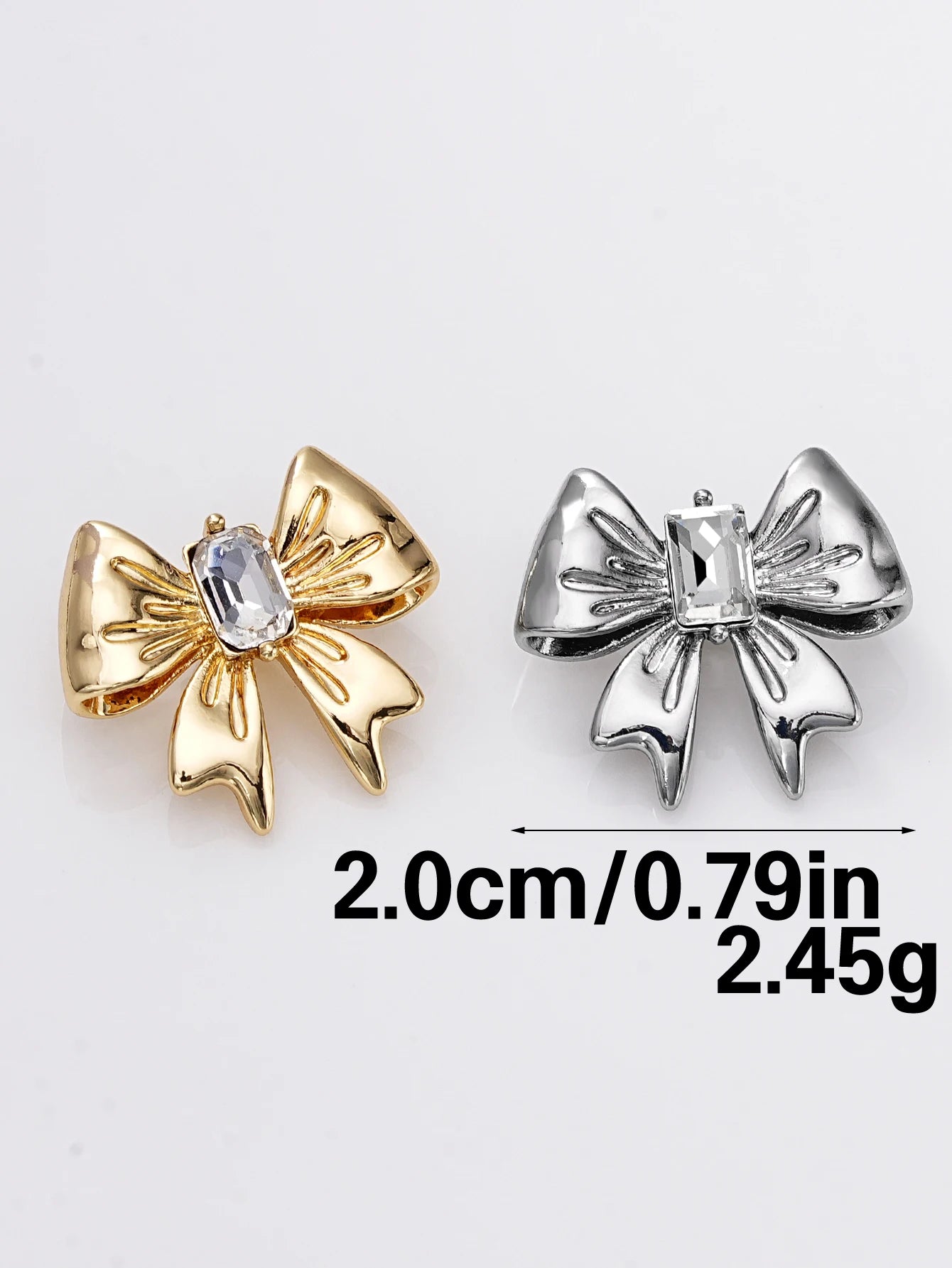 Bow Metal Buttons,