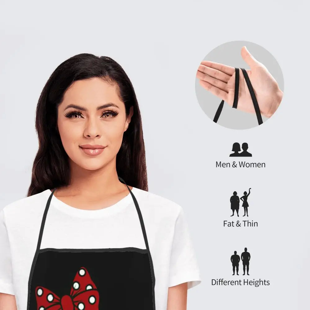 Polka Dot Bow Minnie Mouse APRON